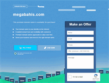 Tablet Screenshot of megabahis.com